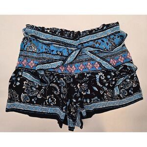 LOFT Womens Size S Paisley Patterned Shorts With Tie Waist NWT